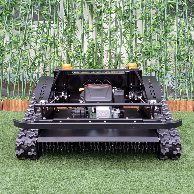 RC Rubber Track Garden LawnMowerova trávnatosť Čína výrobca továreň
